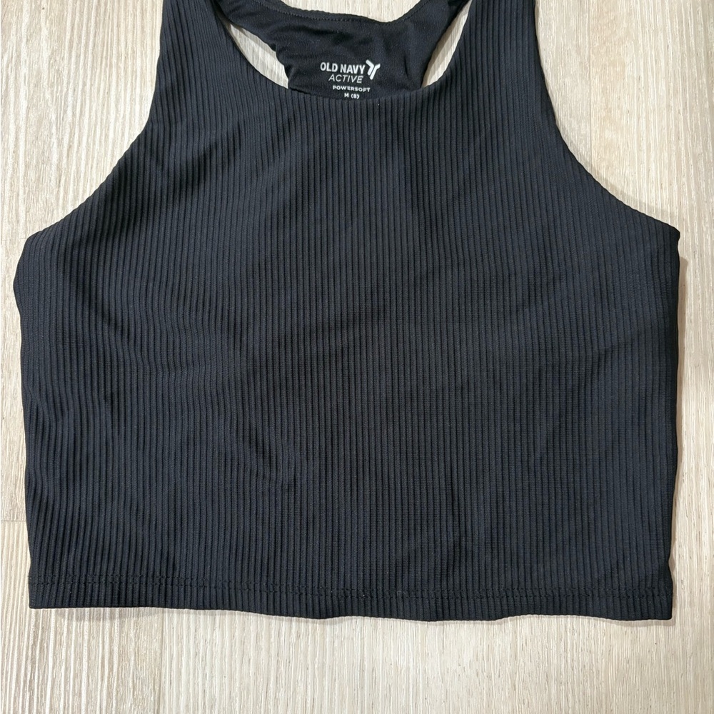 Old Navy Black Youth Medium (8) Crop Top